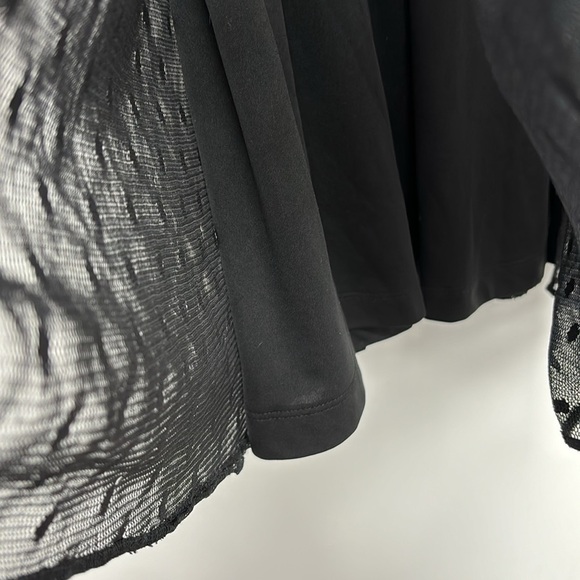 ZARA trafaluc collection ruffled dress in lace fabric with transparent sleeves - Picture 6 of 13